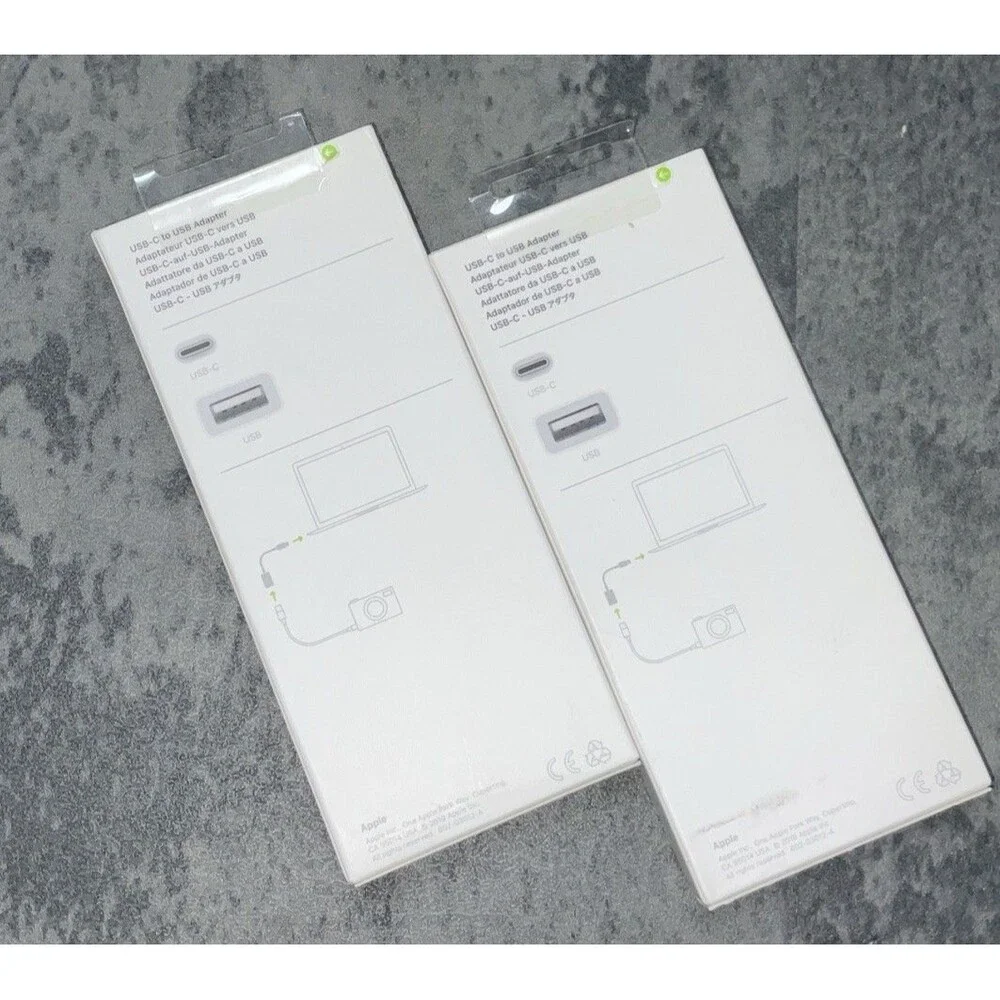 Apple USB-C to USB Adapter for Mac/iPad (2 Pack) Model A1632